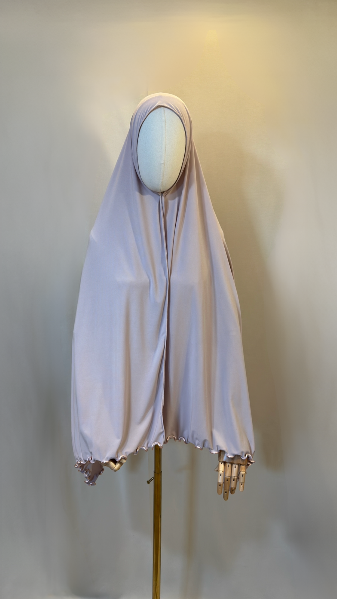 Premium Jersey Hijab mit Wellen