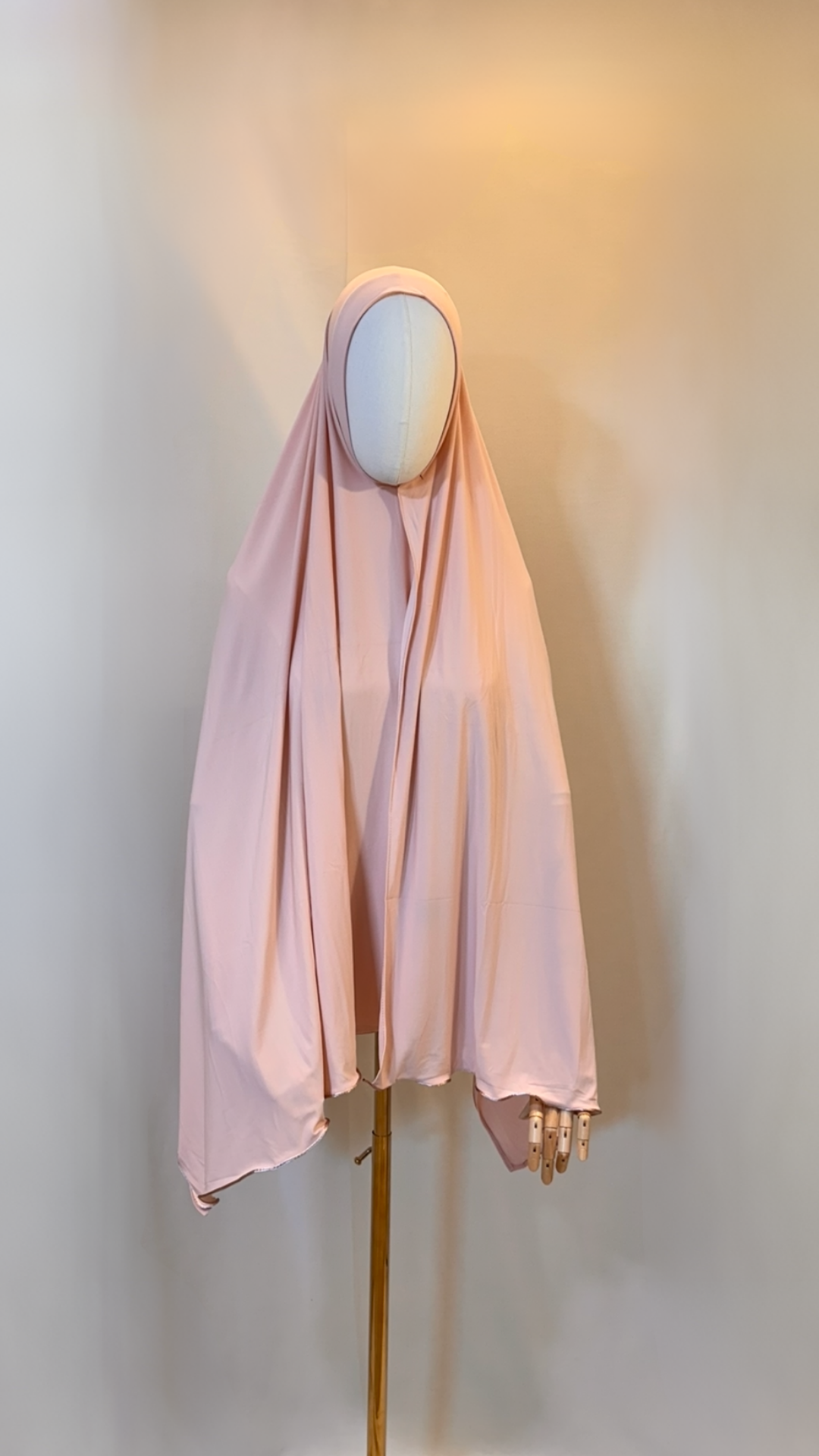 Premium Jersey Hijab mit Wellen
