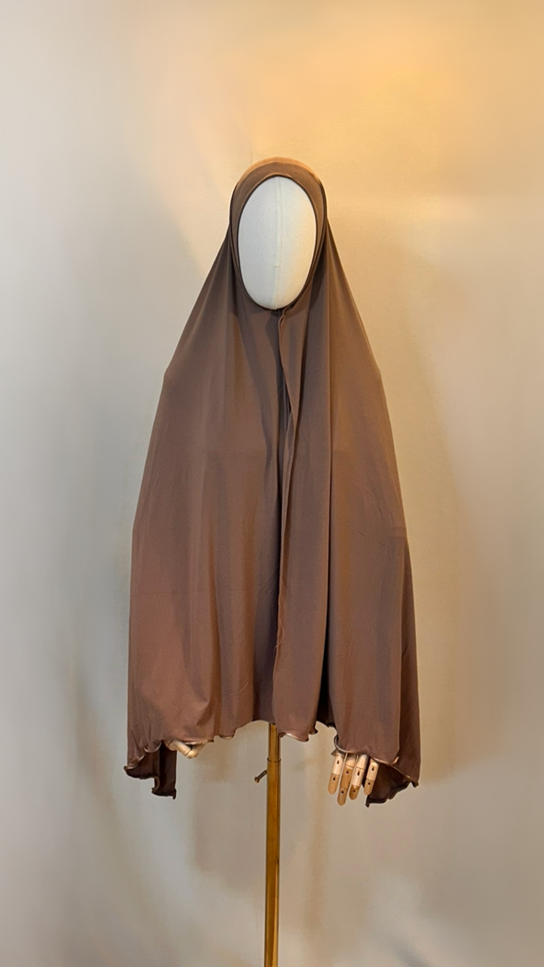 Premium Jersey Hijab mit Wellen