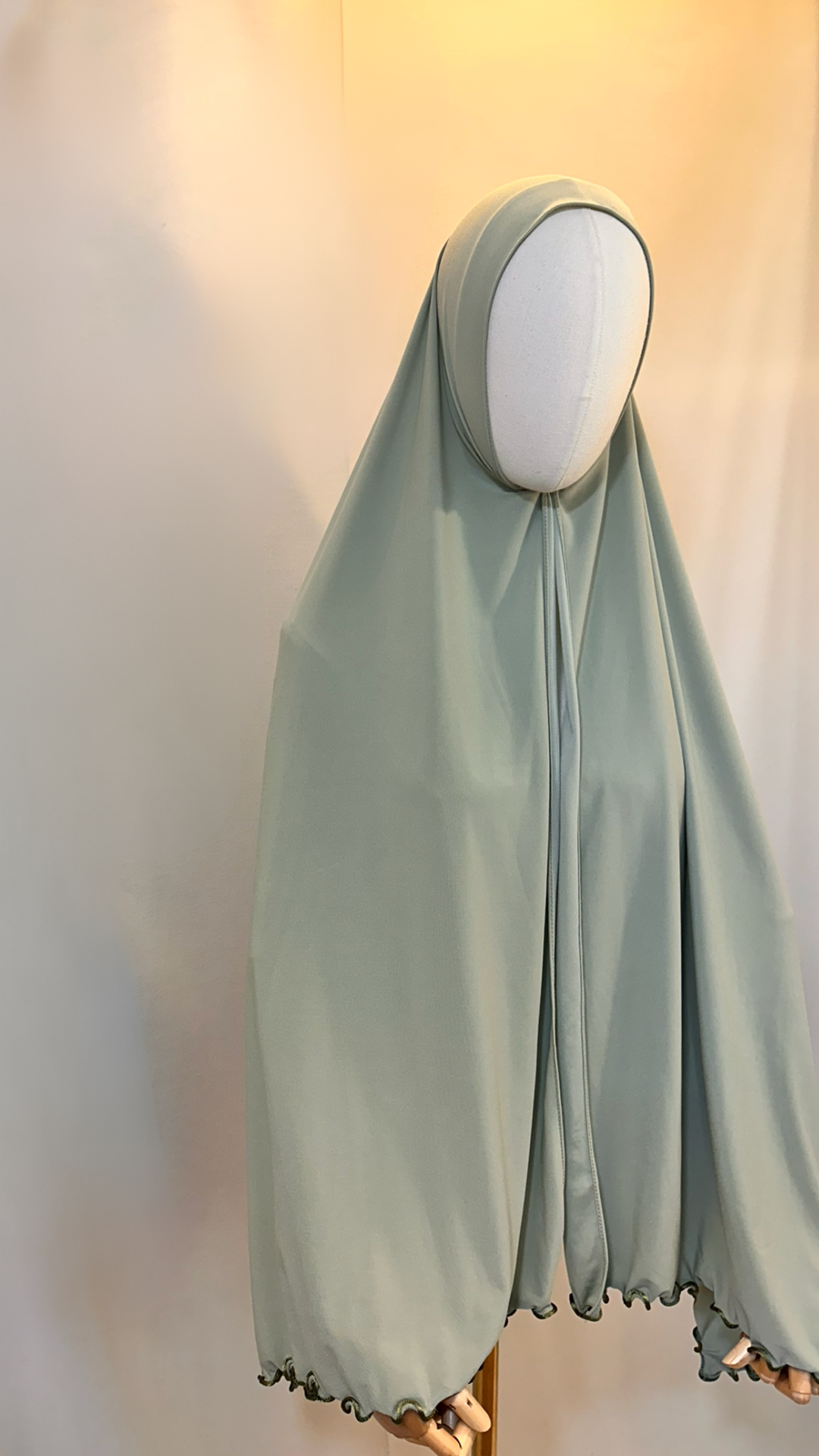 Hijab mit Wellen Grüntöne