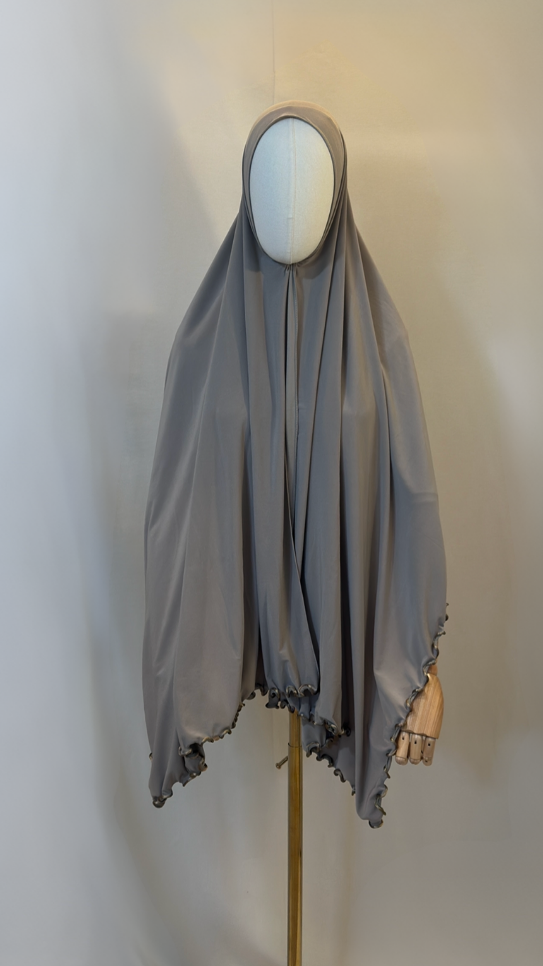 Premium Jersey Hijab mit Wellen